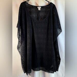 Motherhood Maternity Black Lace Tunic Size Medium